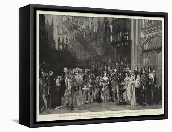 The Christening of H R H the Prince of Wales in St George's Chapel, Windsor Castle, 25 January 1842-Sir George Hayter-Framed Stretched Canvas