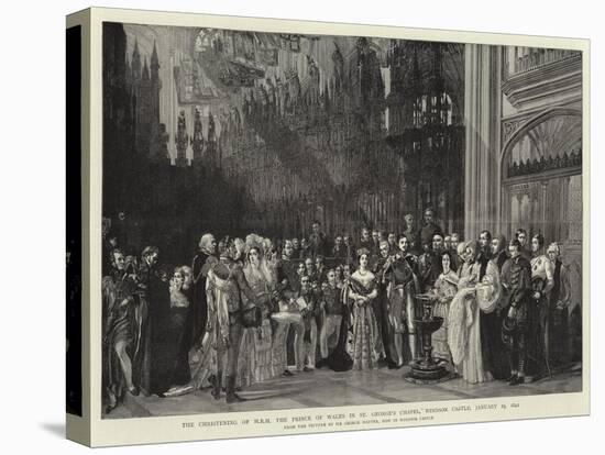 The Christening of H R H the Prince of Wales in St George's Chapel, Windsor Castle, 25 January 1842-Sir George Hayter-Stretched Canvas