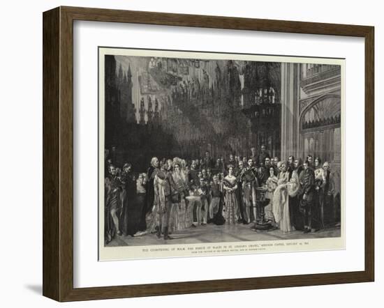 The Christening of H R H the Prince of Wales in St George's Chapel, Windsor Castle, 25 January 1842-Sir George Hayter-Framed Giclee Print