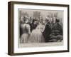 The Christening of the German Emperor's Infant Daughter Victoria Louise in the Jasper Gallery of th-null-Framed Giclee Print