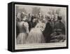 The Christening of the German Emperor's Infant Daughter Victoria Louise in the Jasper Gallery of th-null-Framed Stretched Canvas
