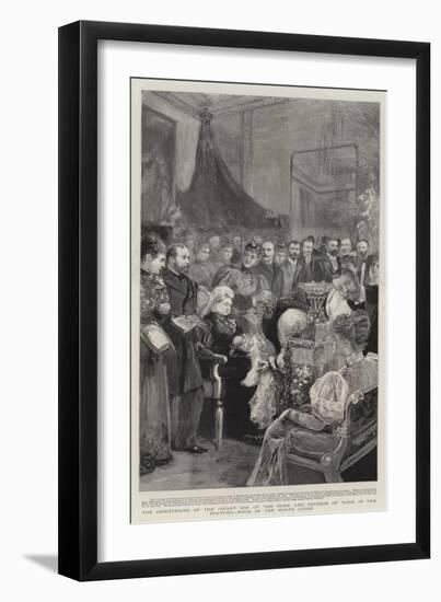 The Christening of the Infant Son of the Duke and Duchess of York in the Drawing-Room of the White-null-Framed Giclee Print