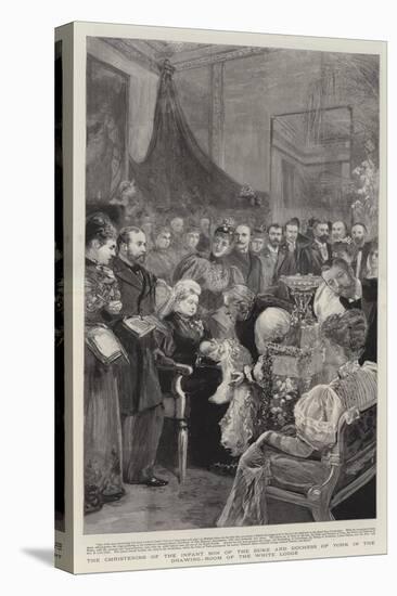 The Christening of the Infant Son of the Duke and Duchess of York in the Drawing-Room of the White-null-Stretched Canvas