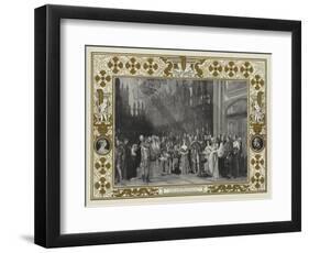 The Christening of the Prince of Wales in St George's Chapel, Windsor Castle, 25 January 1842-Sir George Hayter-Framed Giclee Print