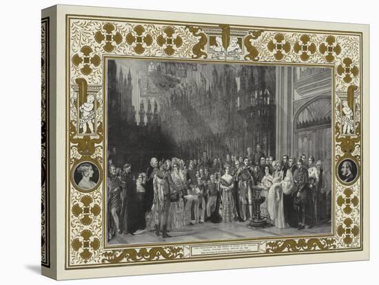 The Christening of the Prince of Wales in St George's Chapel, Windsor Castle, 25 January 1842-Sir George Hayter-Stretched Canvas