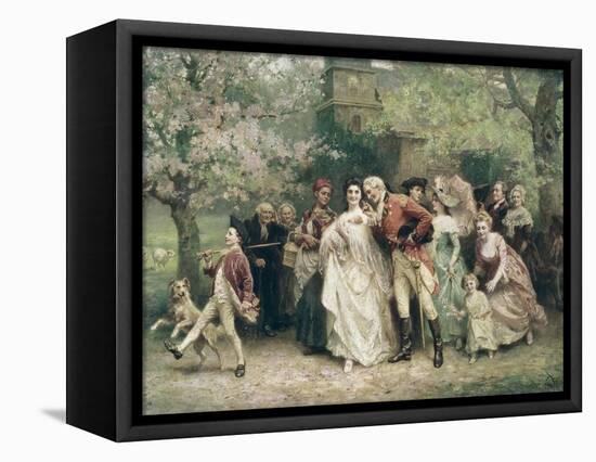 The Christening-Jean Leon Gerome Ferris-Framed Stretched Canvas