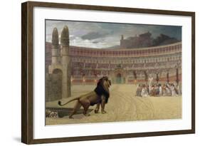 The Christian Martyr's Last Prayer, 1863-83-Jean Leon Gerome-Framed Giclee Print