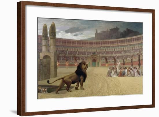 The Christian Martyr's Last Prayer, 1863-83-Jean Leon Gerome-Framed Giclee Print