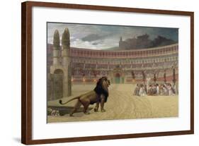 The Christian Martyr's Last Prayer, 1863-83-Jean Leon Gerome-Framed Giclee Print