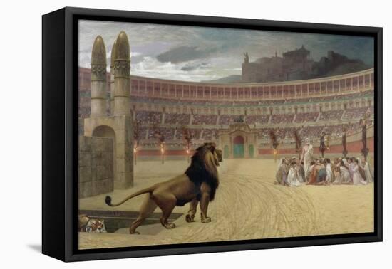 The Christian Martyr's Last Prayer, 1863-83-Jean Leon Gerome-Framed Stretched Canvas