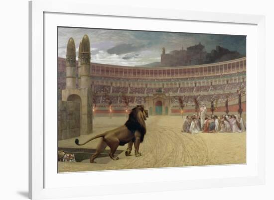 The Christian Martyr's Last Prayer, 1863-83-Jean Leon Gerome-Framed Giclee Print