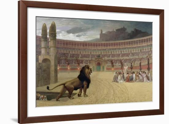 The Christian Martyr's Last Prayer, 1863-83-Jean Leon Gerome-Framed Giclee Print