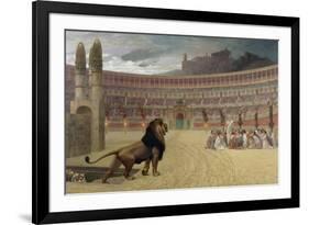 The Christian Martyr's Last Prayer, 1863-83-Jean Leon Gerome-Framed Giclee Print