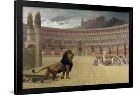 The Christian Martyr's Last Prayer, 1863-83-Jean Leon Gerome-Framed Giclee Print