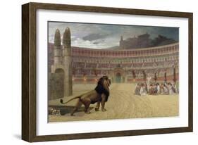 The Christian Martyr's Last Prayer, 1863-83-Jean Leon Gerome-Framed Giclee Print