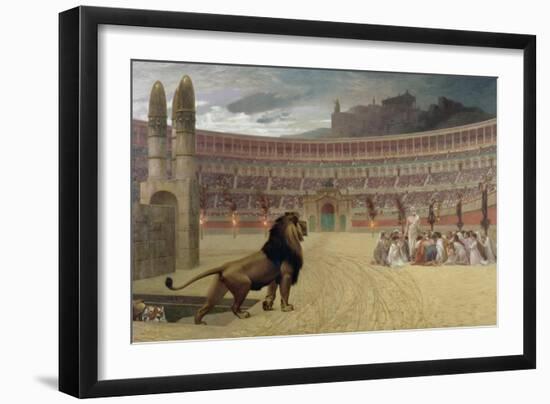 The Christian Martyr's Last Prayer, 1863-83-Jean Leon Gerome-Framed Giclee Print