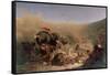 The Christians Thrown to the Beasts by the Romans-Louis Felix Leullier-Framed Stretched Canvas
