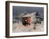 The Christmas Carol in the Ukraine-Nikolai Kornilovich Pimonenko-Framed Giclee Print