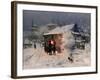 The Christmas Carol in the Ukraine-Nikolai Kornilovich Pimonenko-Framed Giclee Print