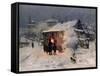 The Christmas Carol in the Ukraine-Nikolai Kornilovich Pimonenko-Framed Stretched Canvas