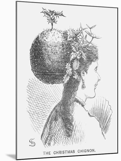 The Christmas Chignon, 1867-Edward Linley Sambourne-Mounted Giclee Print