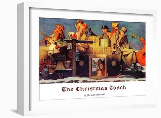 "The Christmas Coach", December 28,1935-Norman Rockwell-Framed Giclee Print