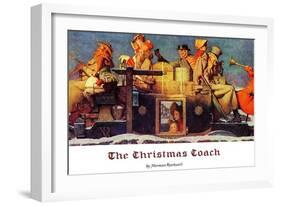 "The Christmas Coach", December 28,1935-Norman Rockwell-Framed Giclee Print