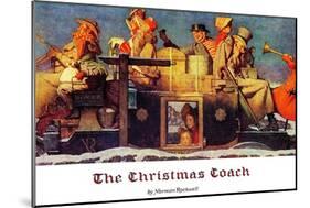 "The Christmas Coach", December 28,1935-Norman Rockwell-Mounted Giclee Print
