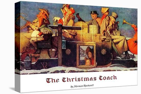 "The Christmas Coach", December 28,1935-Norman Rockwell-Stretched Canvas