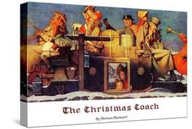 "The Christmas Coach", December 28,1935-Norman Rockwell-Stretched Canvas