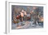 The Christmas Cottage (Variant 1)-Dominic Davison-Framed Art Print