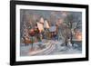 The Christmas Cottage (Variant 1)-Dominic Davison-Framed Premium Giclee Print