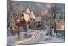 The Christmas Cottage (Variant 1)-Dominic Davison-Mounted Art Print