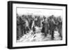 The Christmas Day Truce of 1914, Published 1915-English School-Framed Giclee Print