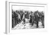 The Christmas Day Truce of 1914, Published 1915-English School-Framed Giclee Print
