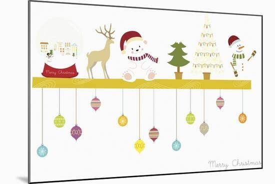 The Christmas Decorations on the Shelf-null-Mounted Giclee Print