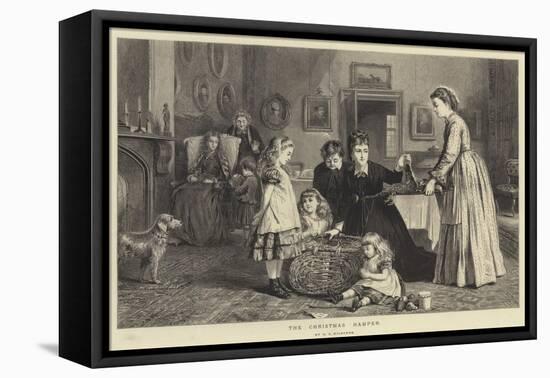 The Christmas Hamper-George Goodwin Kilburne-Framed Stretched Canvas