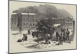 The Christmas Holly Cart-Myles Birket Foster-Mounted Giclee Print