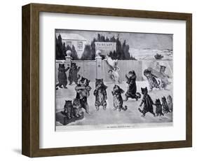 The Christmas Invitation - a Hoax, 1900-Louis Wain-Framed Giclee Print