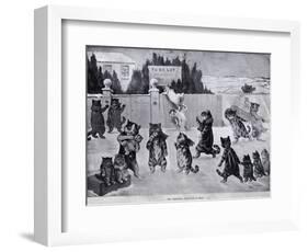 The Christmas Invitation - a Hoax, 1900-Louis Wain-Framed Giclee Print