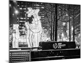 The Christmas Ornaments at 21st Century Fox across from the Radio City Music Hall by Night-Philippe Hugonnard-Mounted Photographic Print