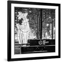 The Christmas Ornaments at 21st Century Fox across from the Radio City Music Hall by Night-Philippe Hugonnard-Framed Photographic Print