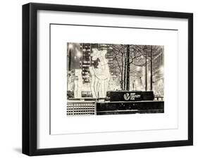 The Christmas Ornaments at 21st Century Fox across from the Radio City Music Hall by Night-Philippe Hugonnard-Framed Art Print