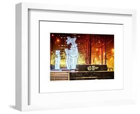 The Christmas Ornaments at 21st Century Fox across from the Radio City Music Hall by Red Night-Philippe Hugonnard-Framed Art Print