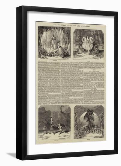 The Christmas Pantomimes and Burlesques-null-Framed Giclee Print