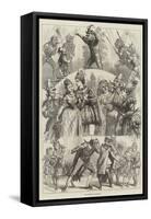 The Christmas Pantomimes-David Henry Friston-Framed Stretched Canvas