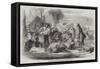 The Christmas Pic-Nic at the Diggings-Henry George Hine-Framed Stretched Canvas