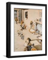 The Christmas Robbers-William Heath Robinson-Framed Art Print