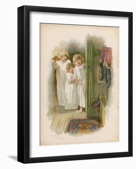 The Christmas Stockings-null-Framed Giclee Print