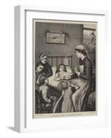 The Christmas Story in the Children's Hospital-Henry Robert Robertson-Framed Giclee Print